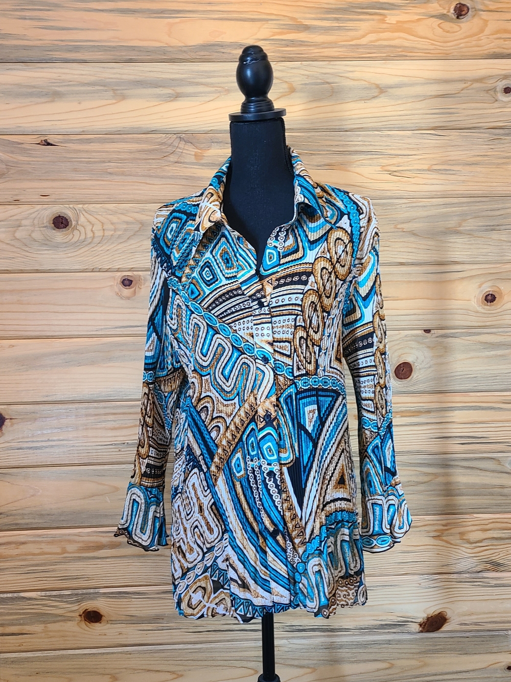 Sere Nade New York Women's Longsleeved Button Diwn Blouse Size: 3X